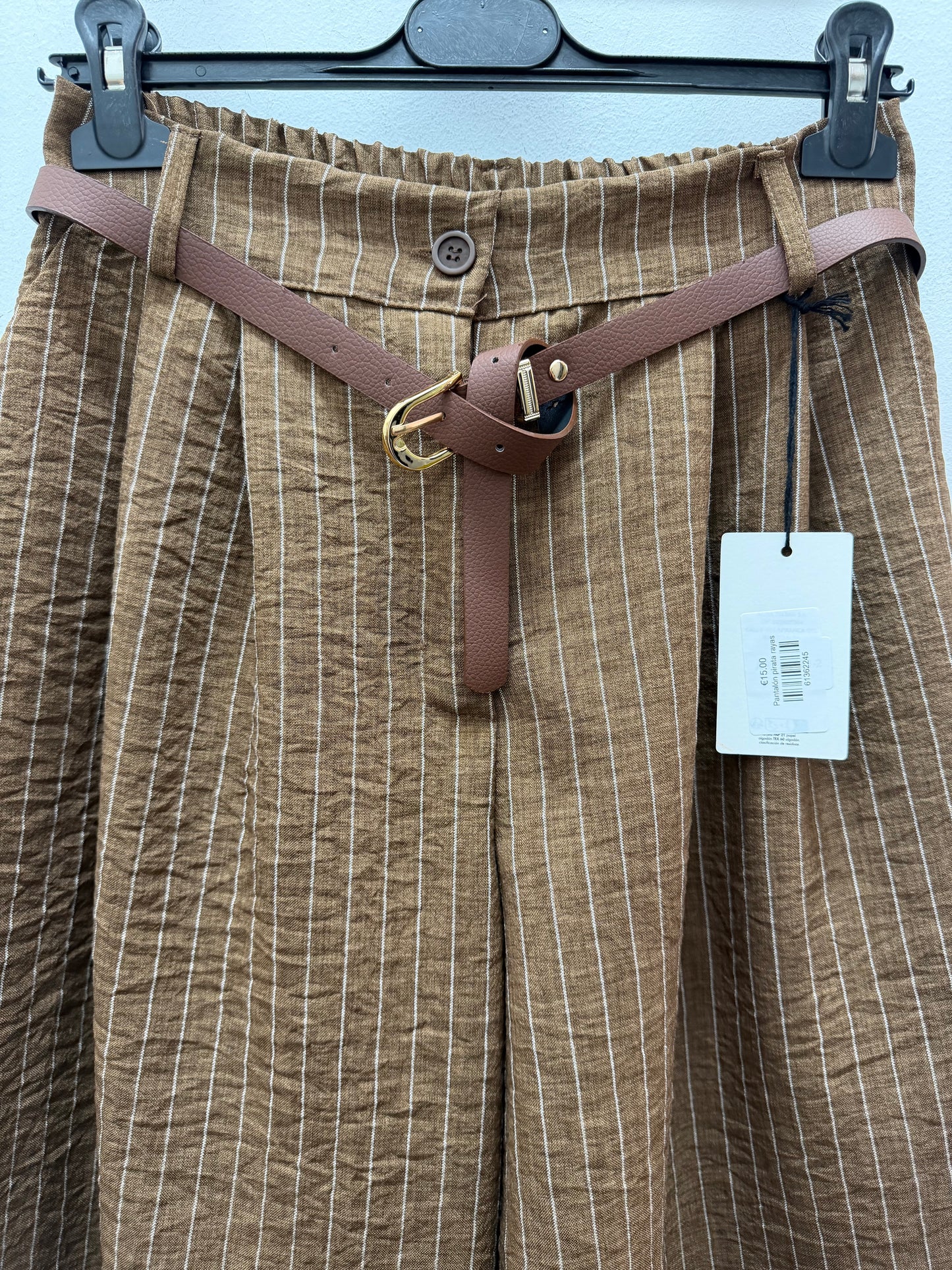 Pantalón pirata rayas