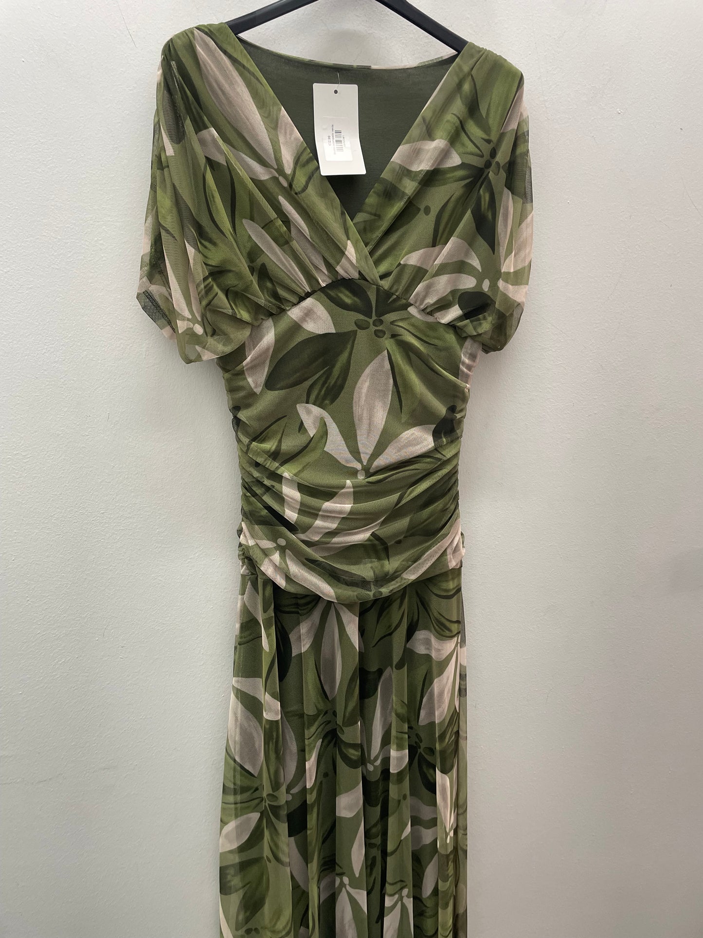 Vestido estampado verde