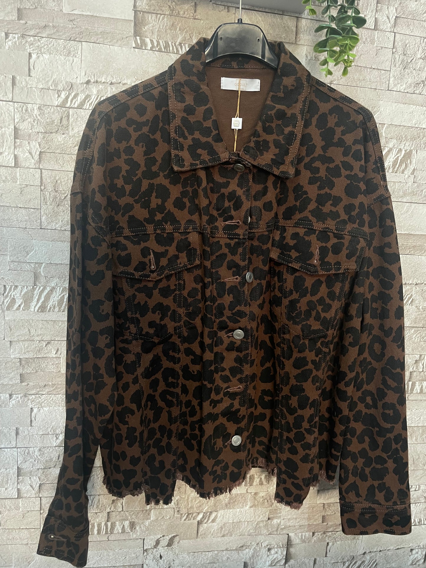 Chaqueta leopardo vaquera