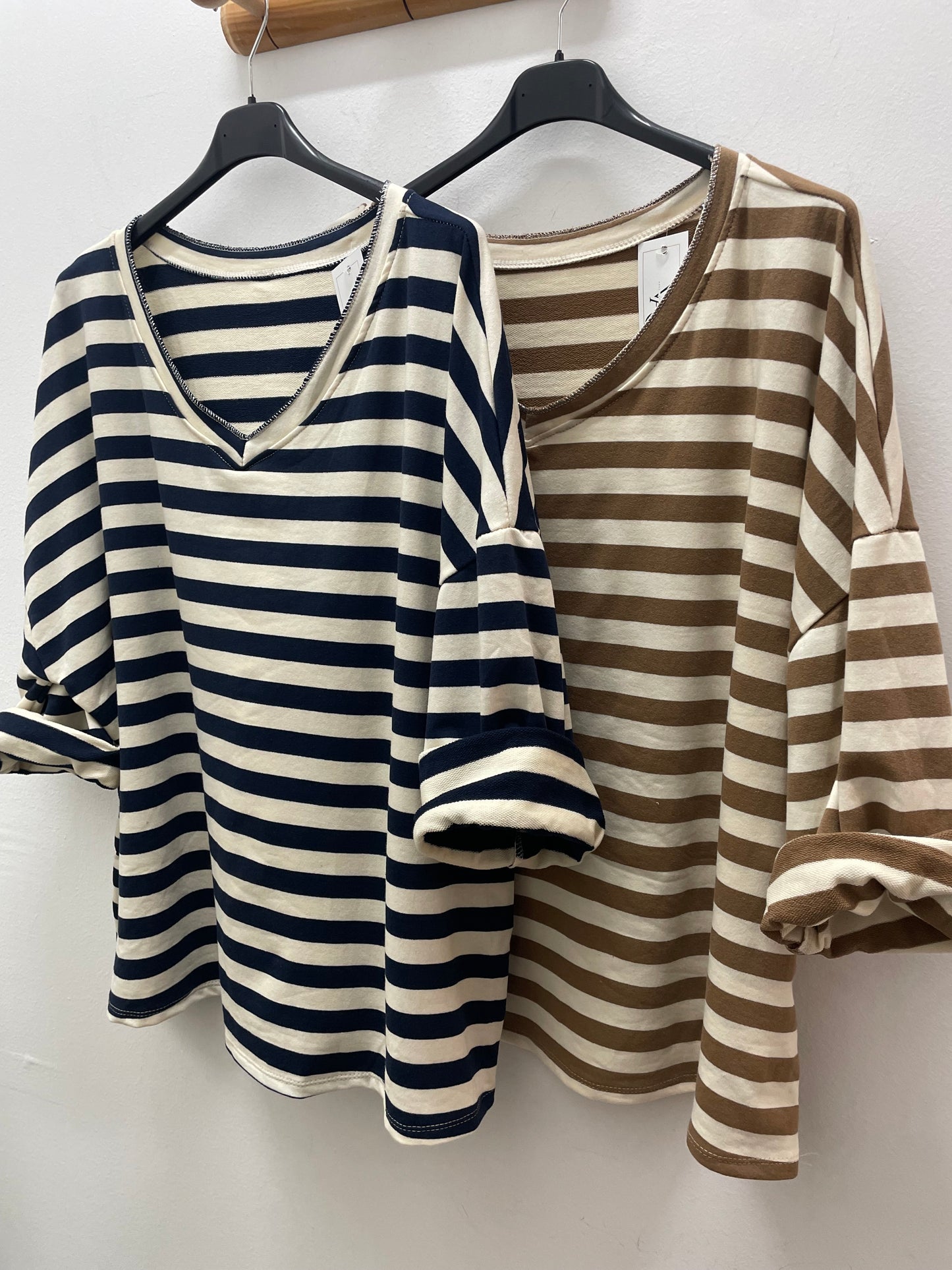 Camiseta raya curvy