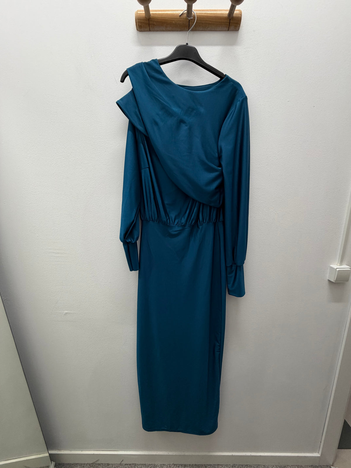 Vestido licra petroleo