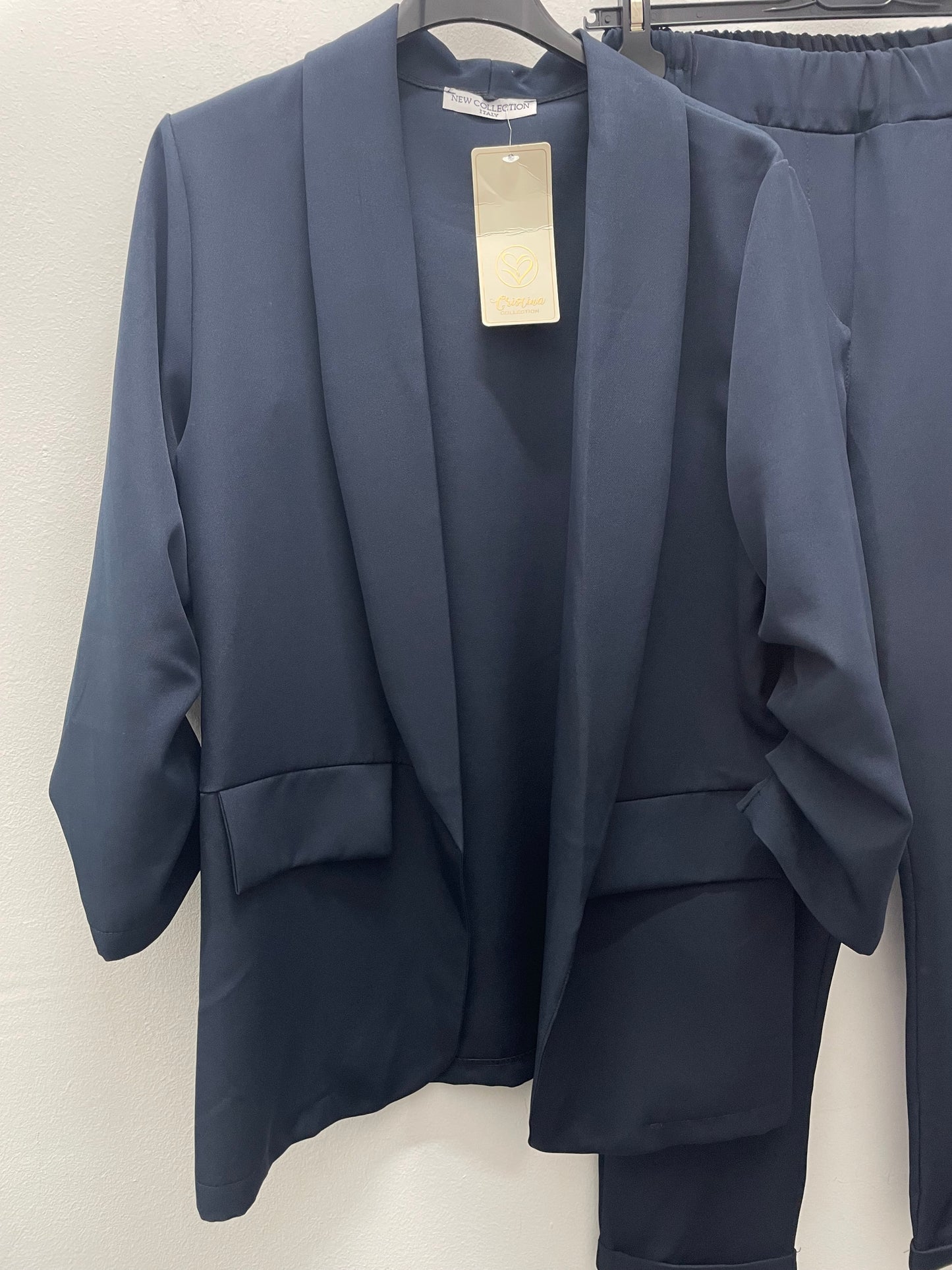 Conjunto azul recto