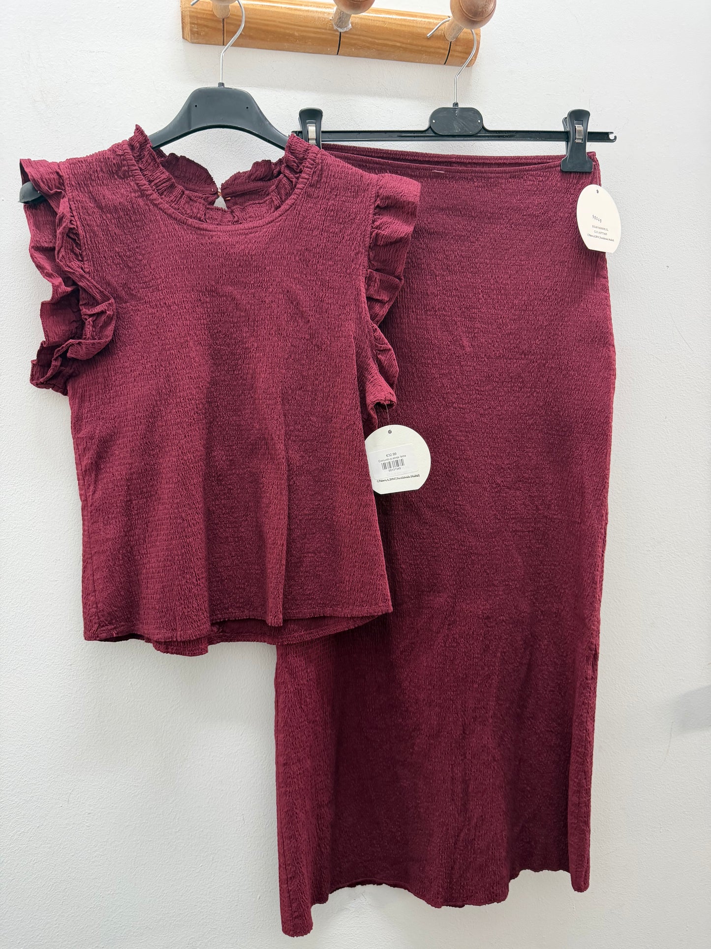 Conjunto p.abeja falda