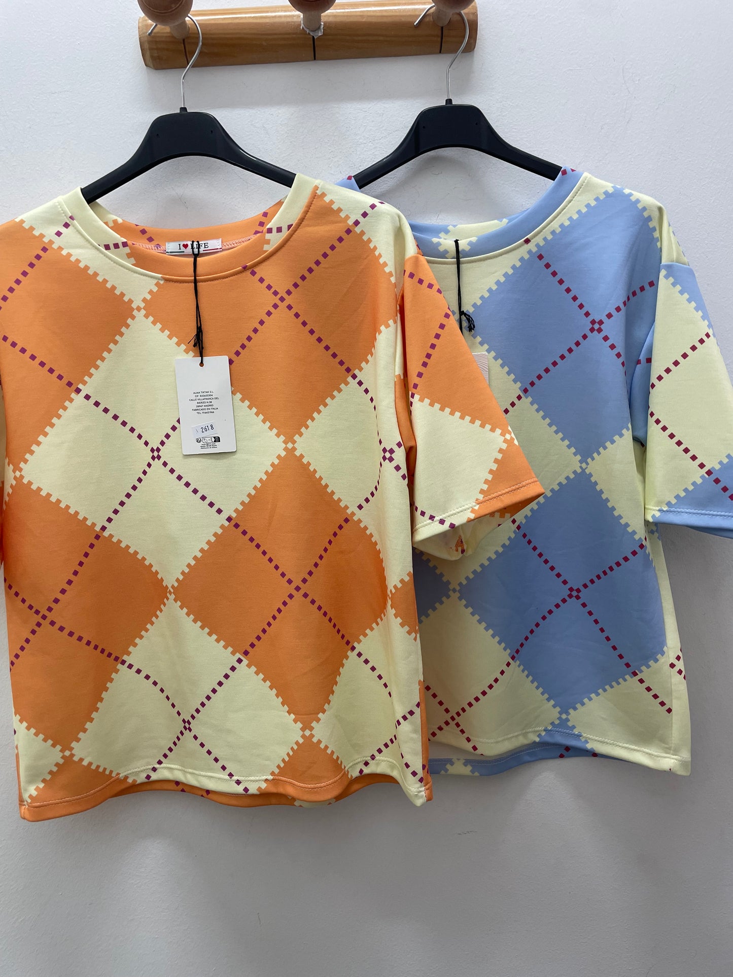 Camiseta cuadros