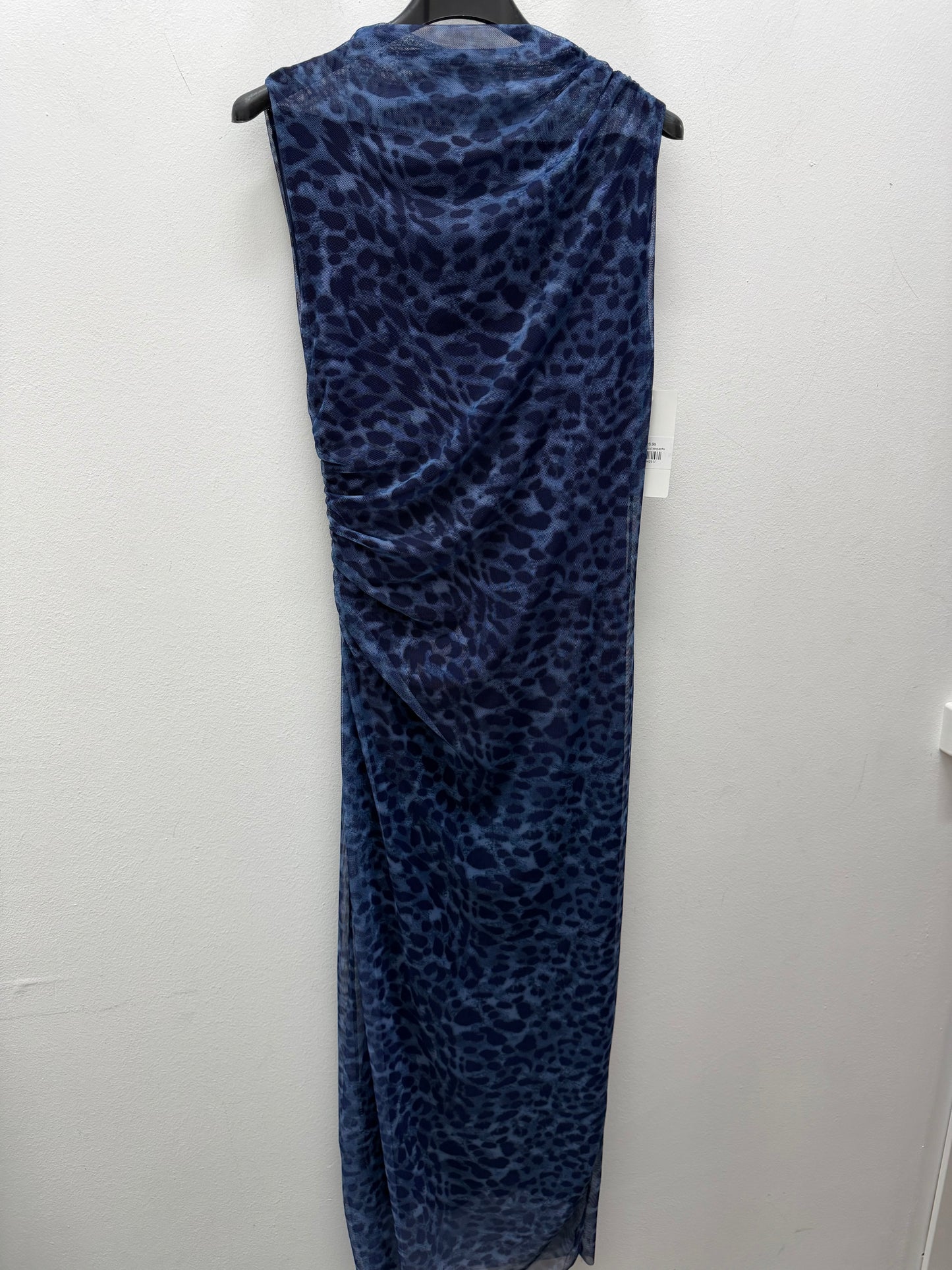 Vestido azul leopardo