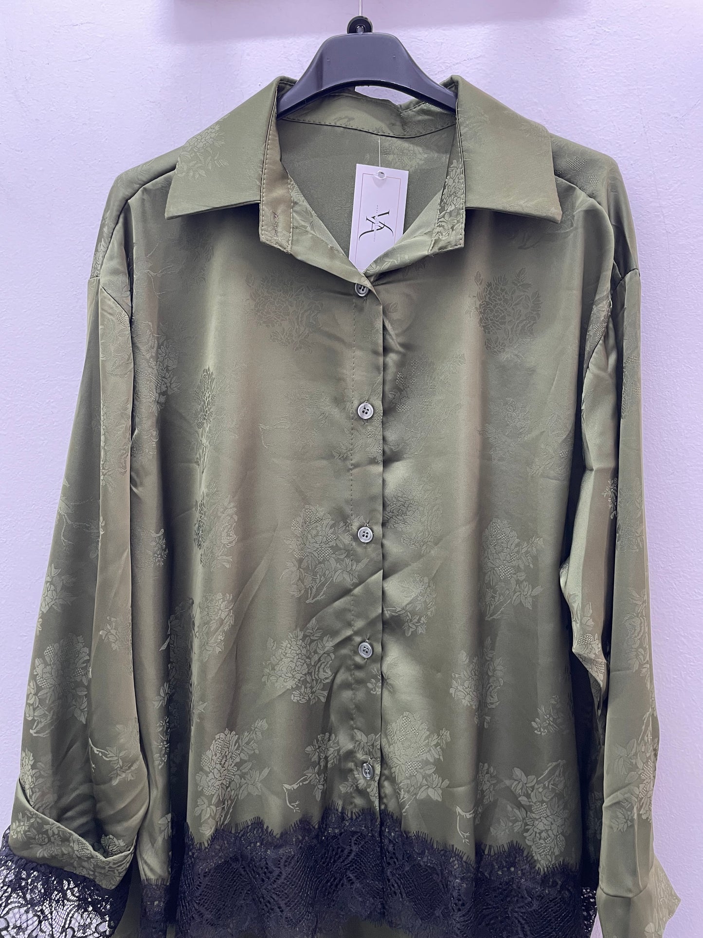 Conjunto raso encaje