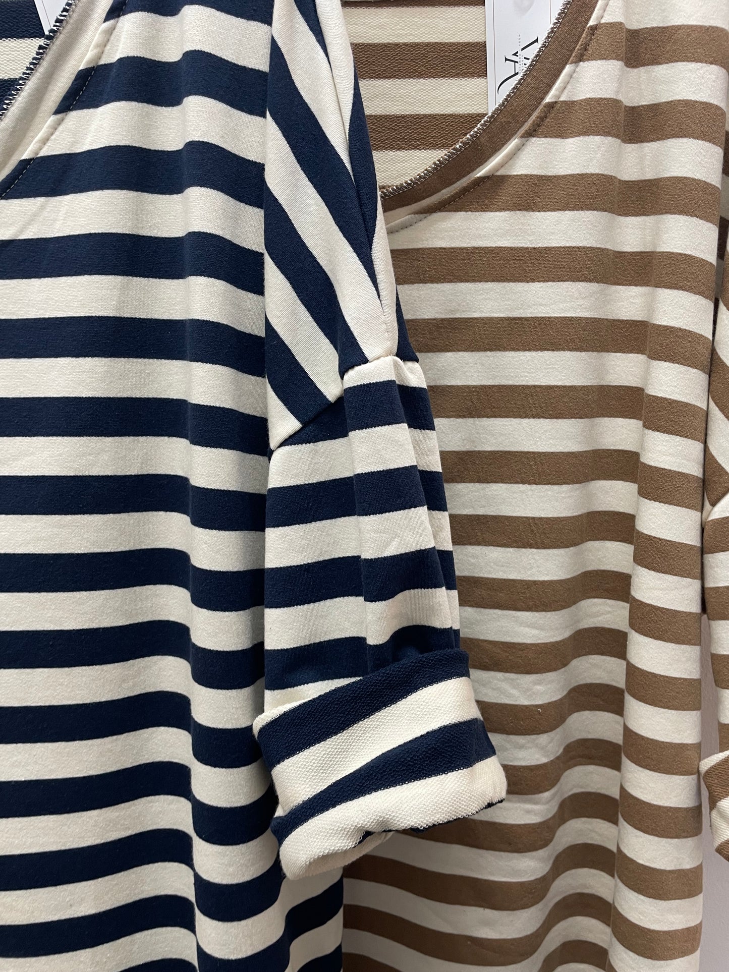 Camiseta raya curvy
