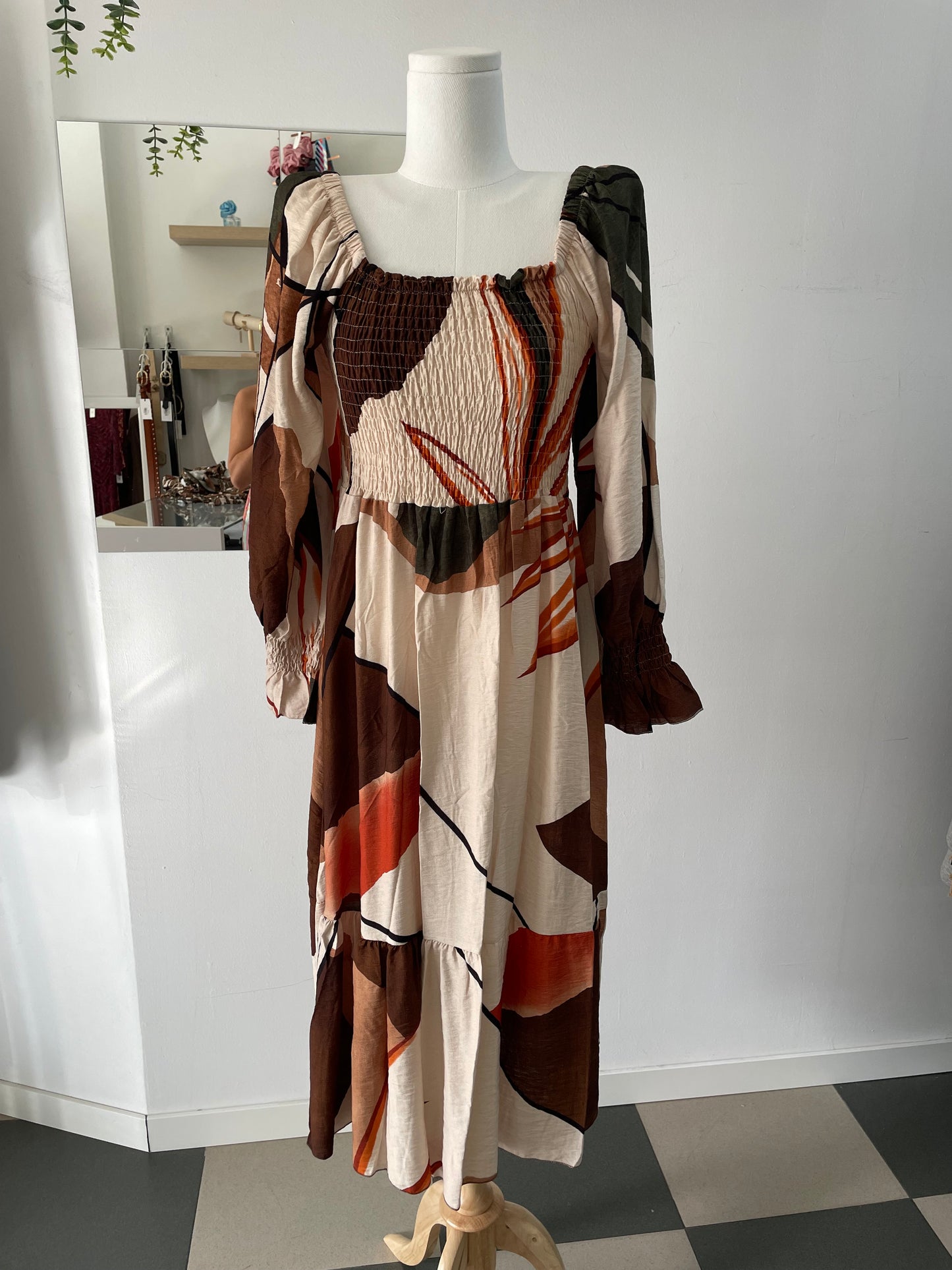 Vestido estampado p.abeja