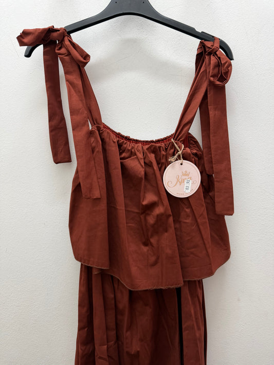 Vestido teja