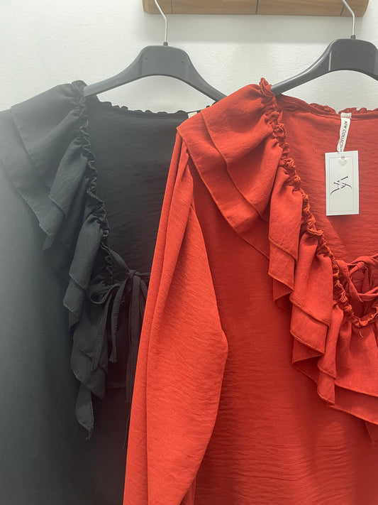 Blusa volante curvy