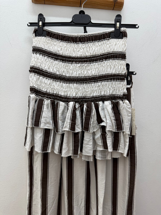 Conjunto rayas chocolate
