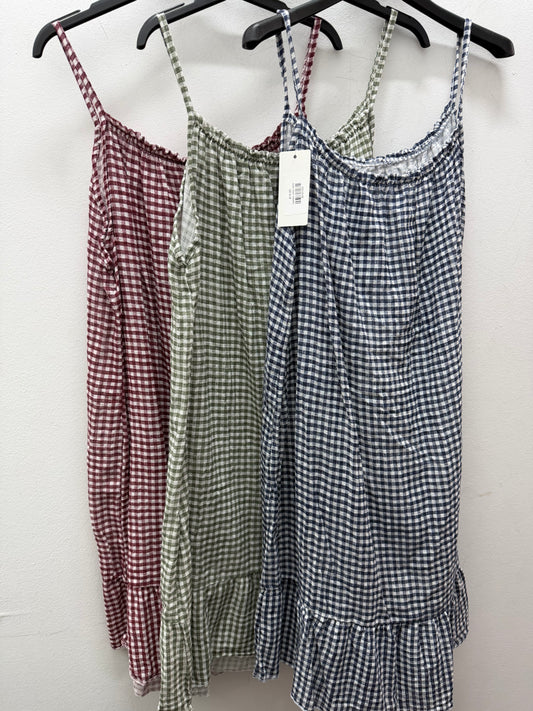 Vestido vichy corto