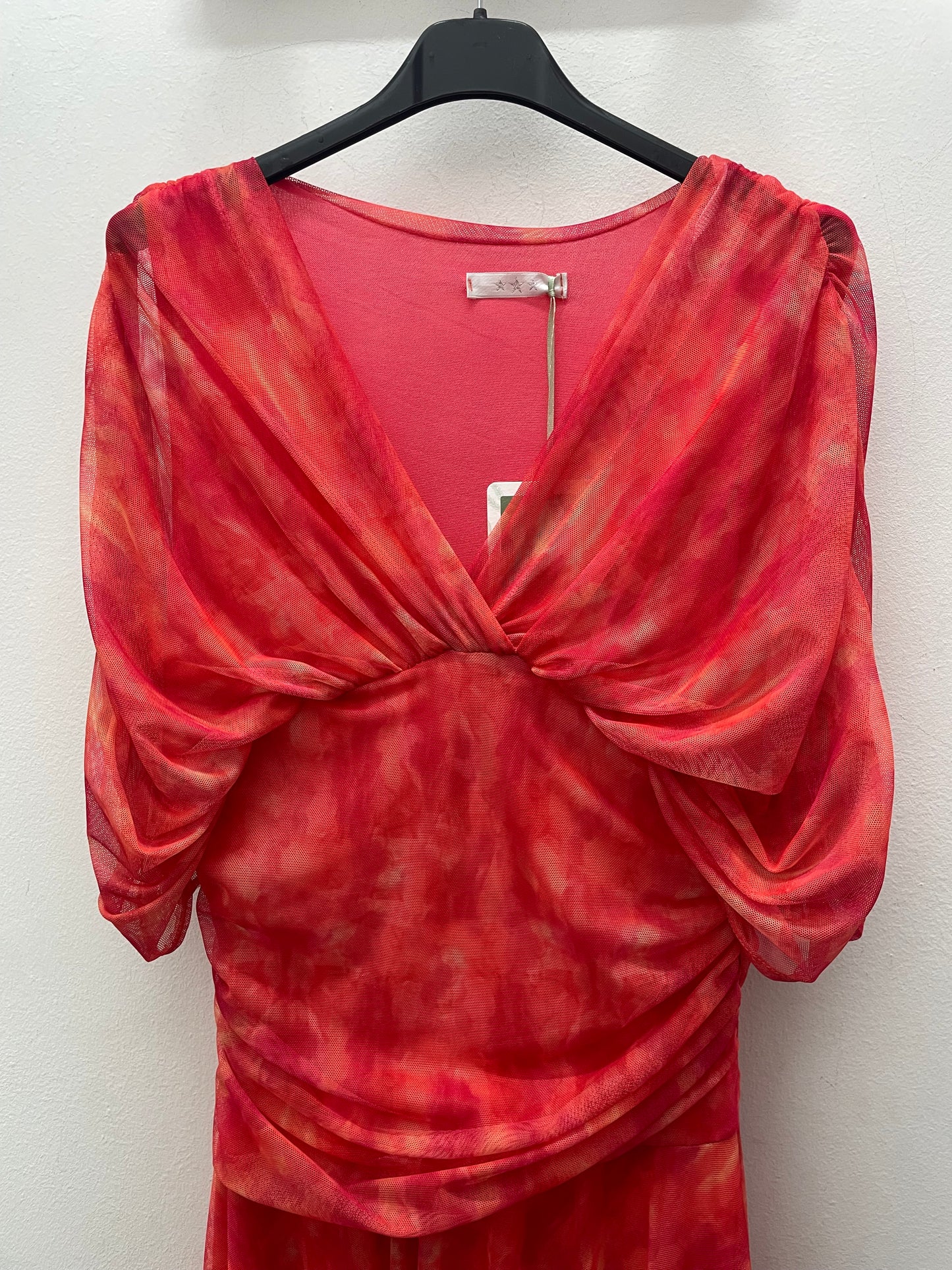 Vestido naranja tul