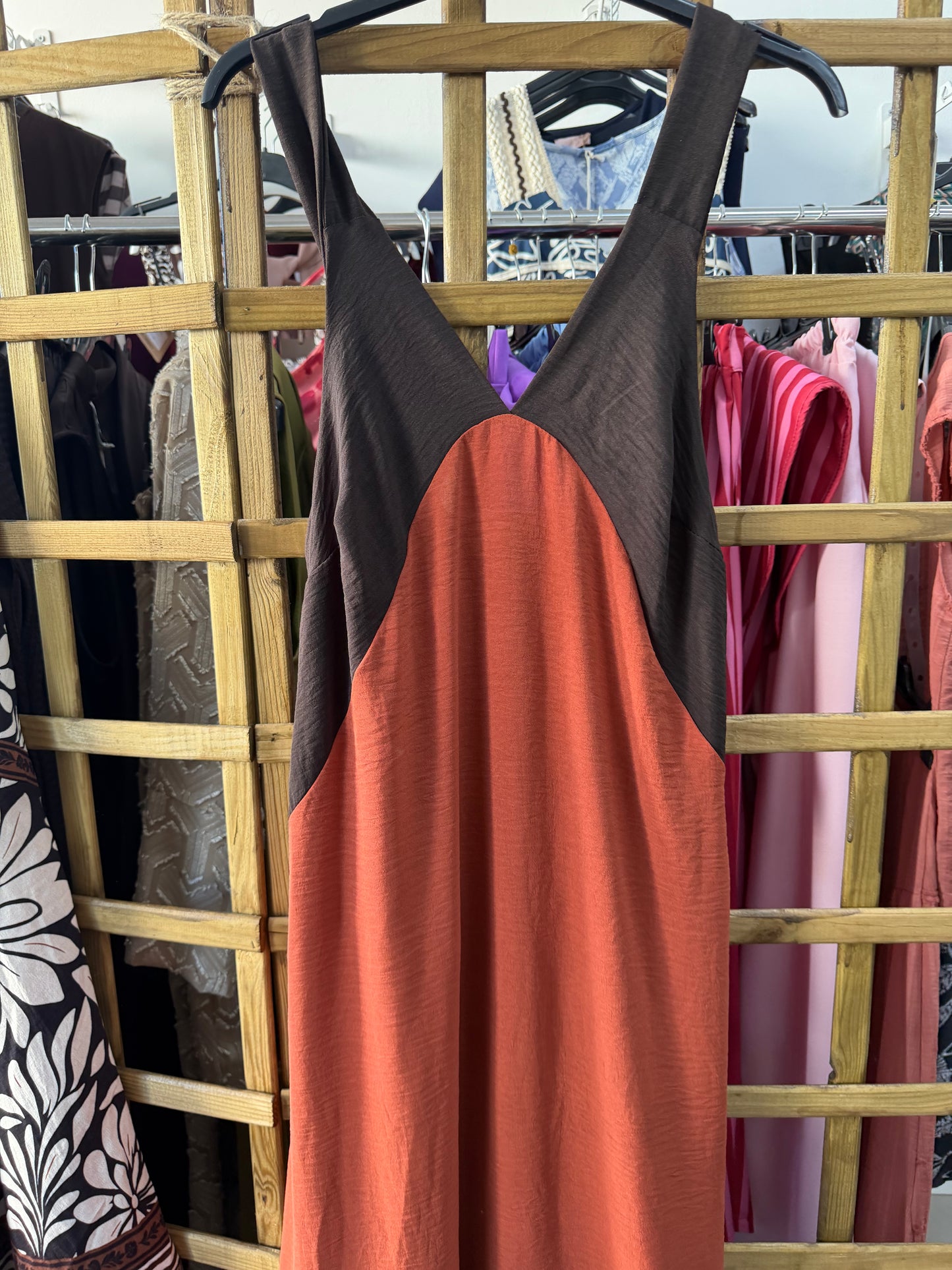 Vestido bicolor