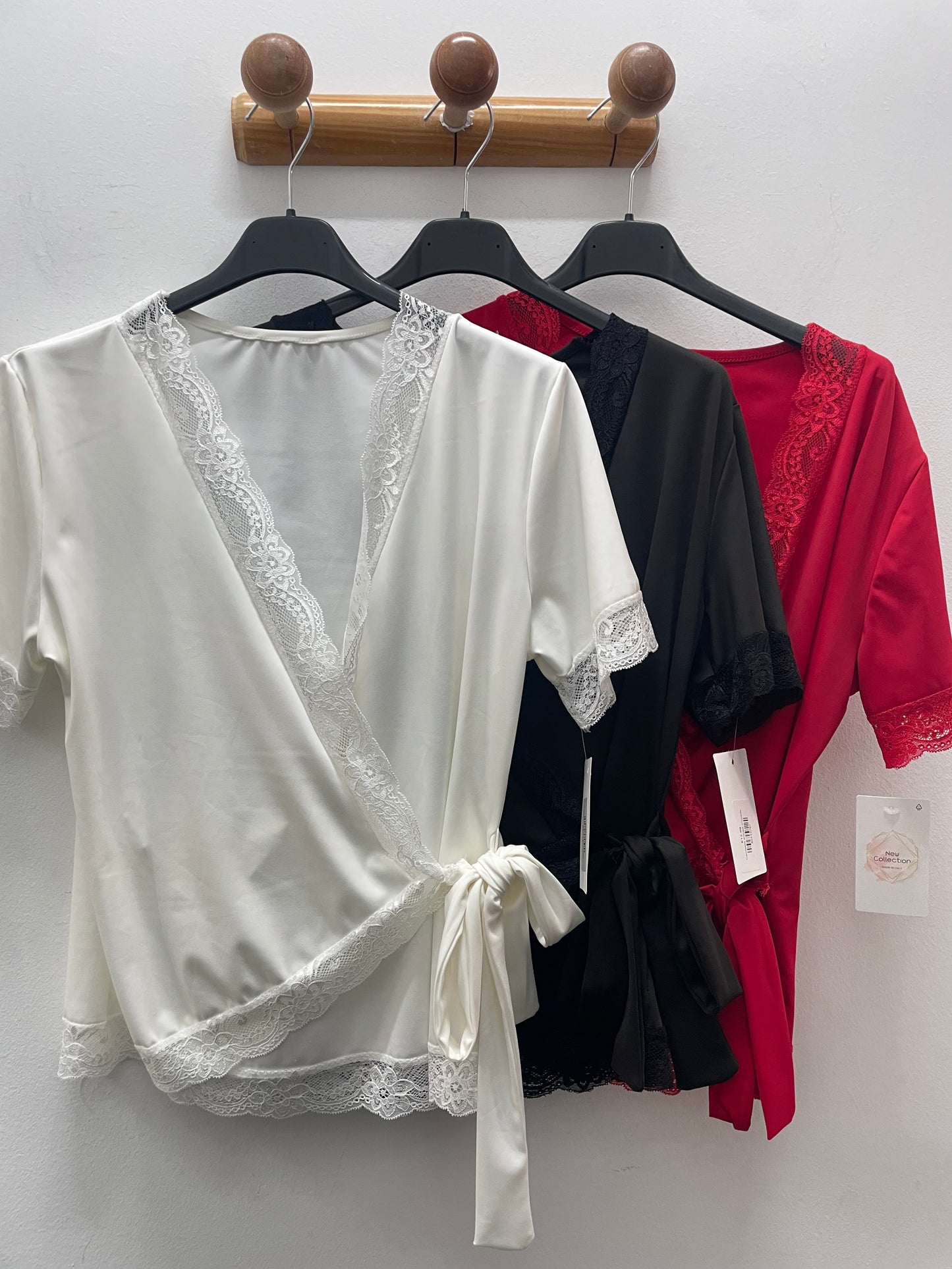 Camiseta encaje cruzado
