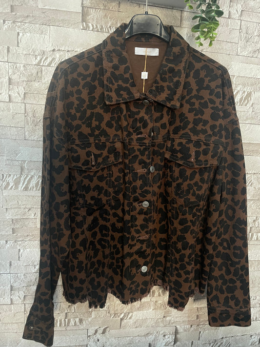Chaqueta leopardo vaquera