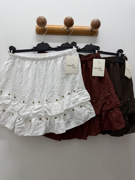 Falda pantalón tachuela