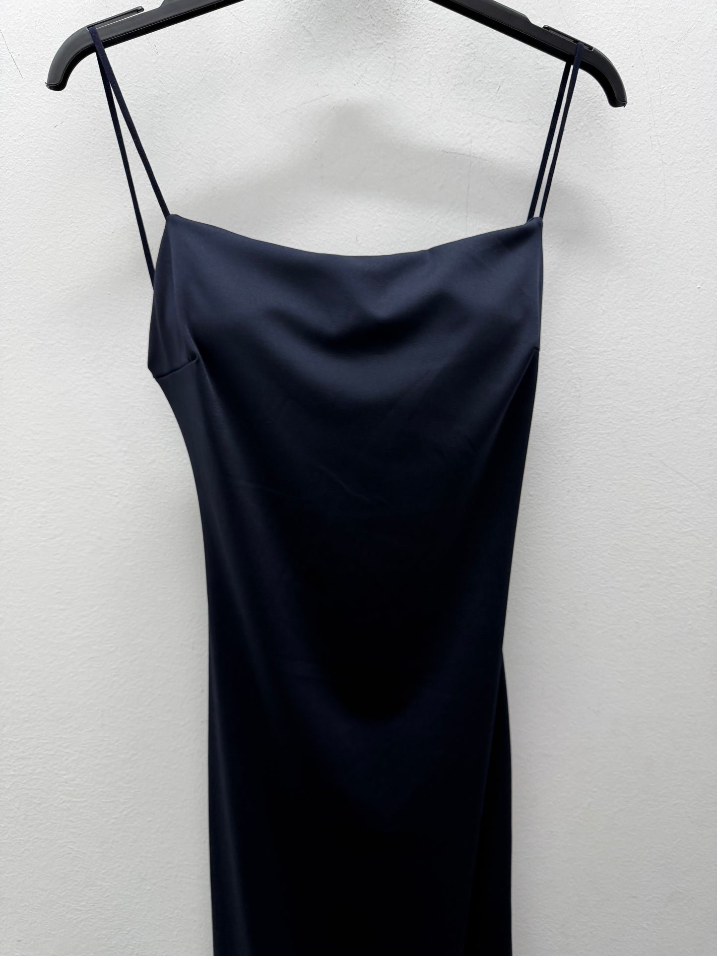 Vestido licra azul liso