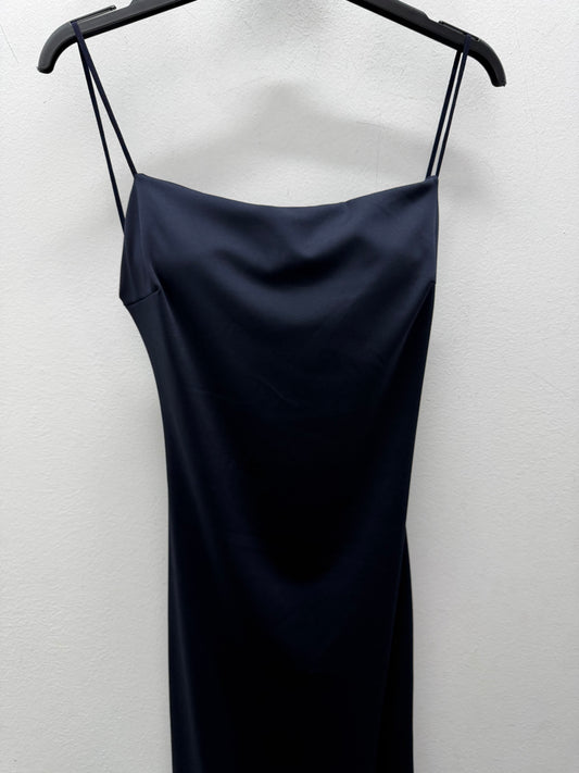 Vestido licra azul liso