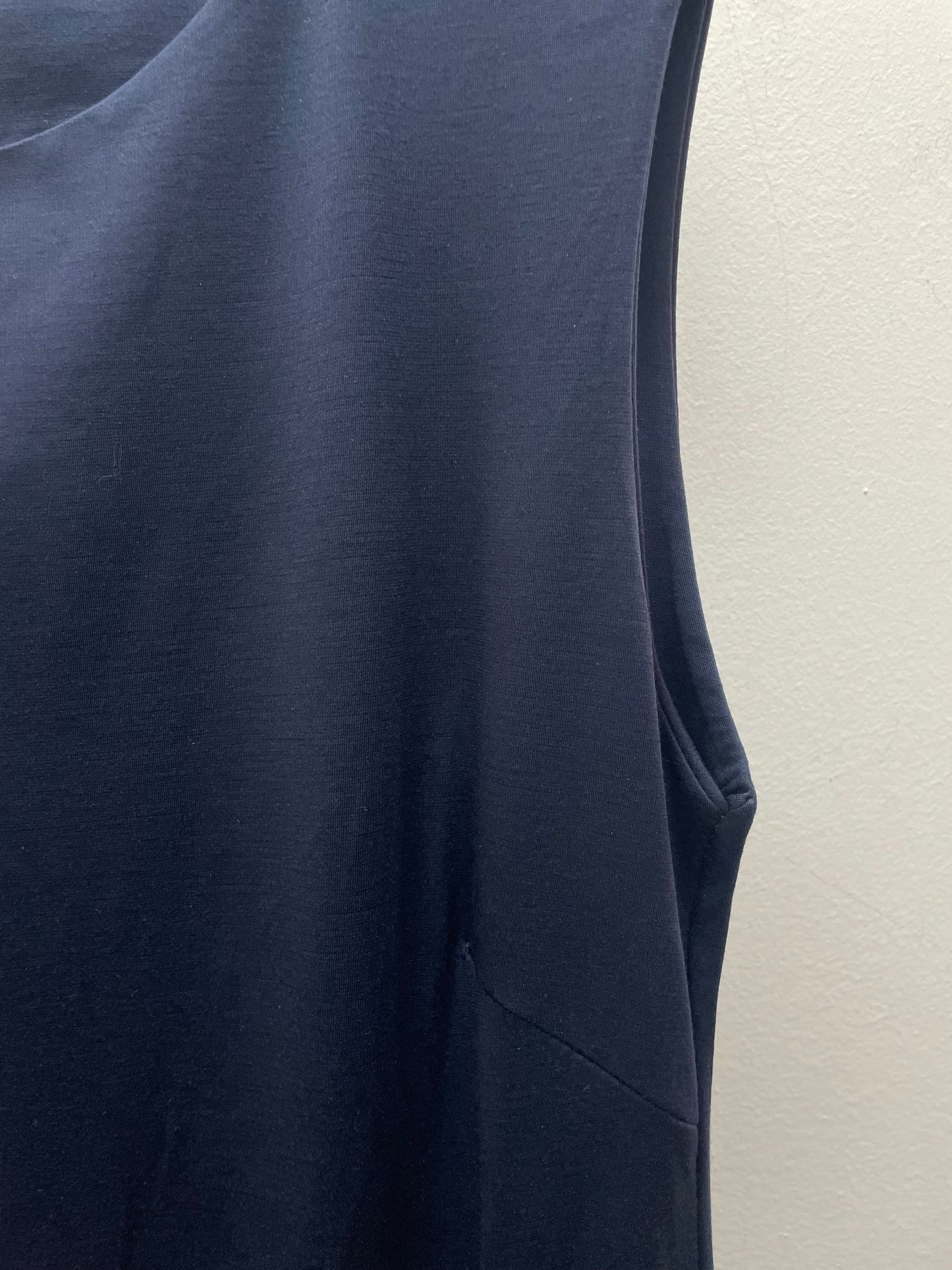 Vestido azul liso