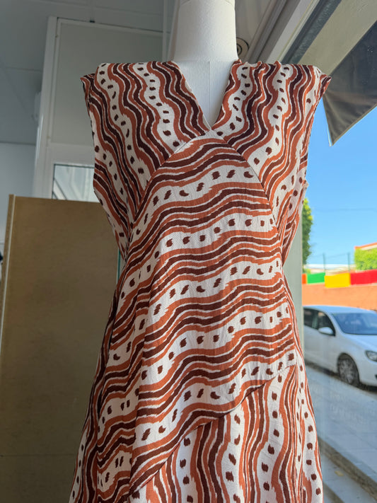 Vestido ondas caldera