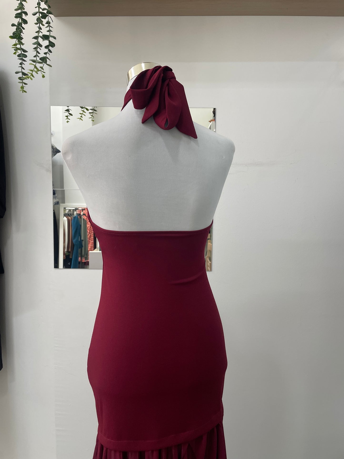Vestido rojo gasa