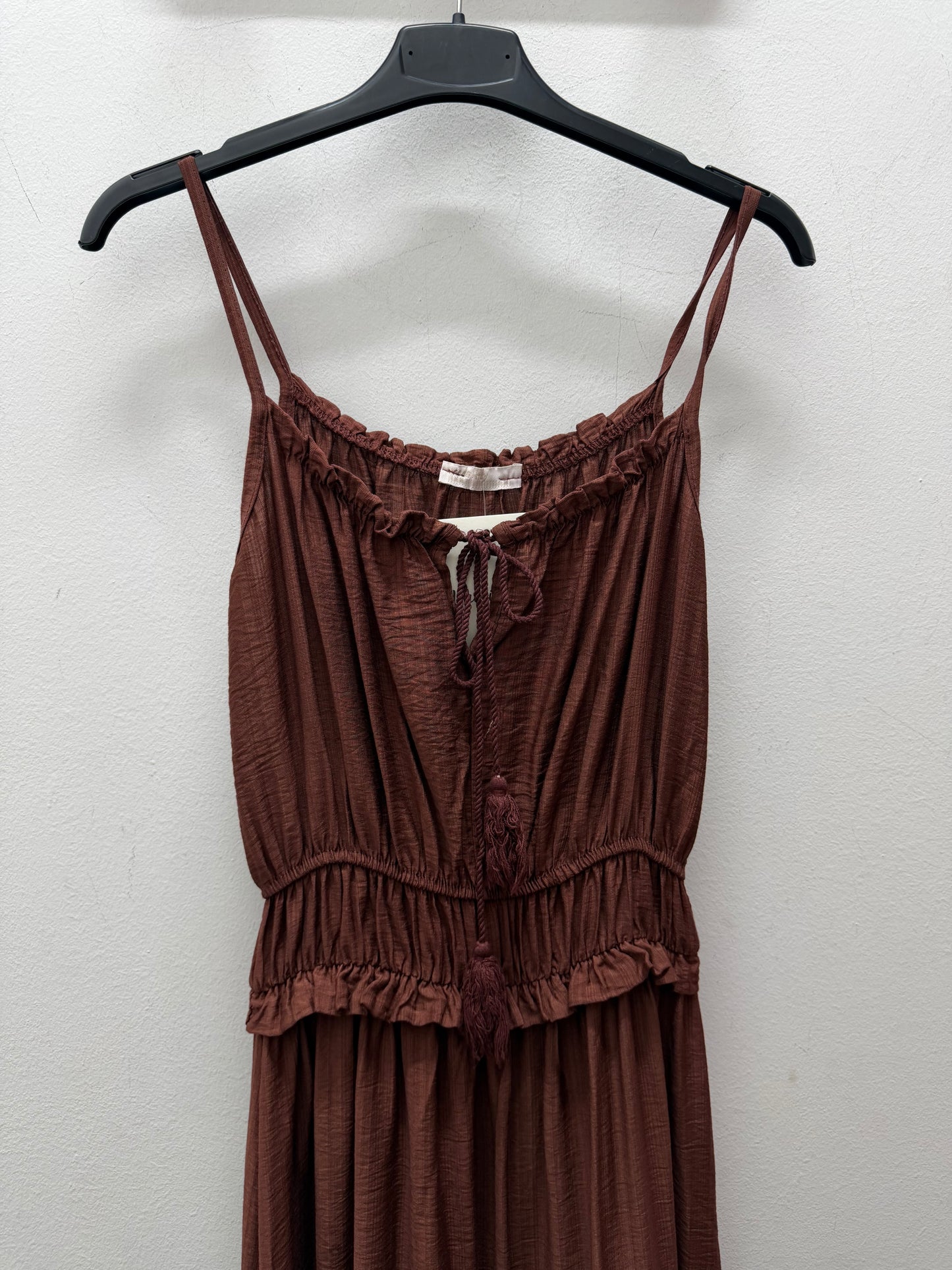 Vestido cuerda fleco