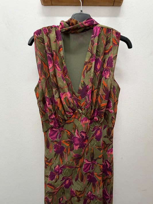 Vestido verde floral