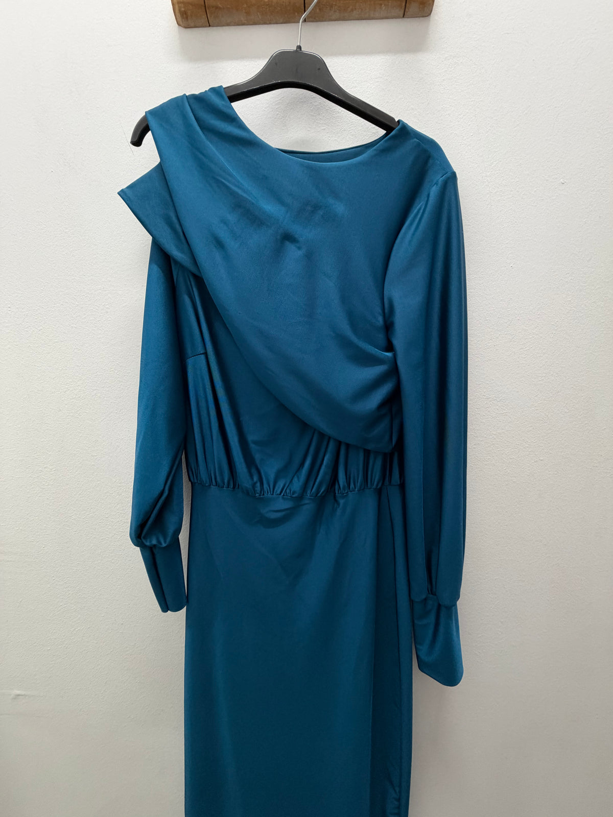 Vestido licra petroleo