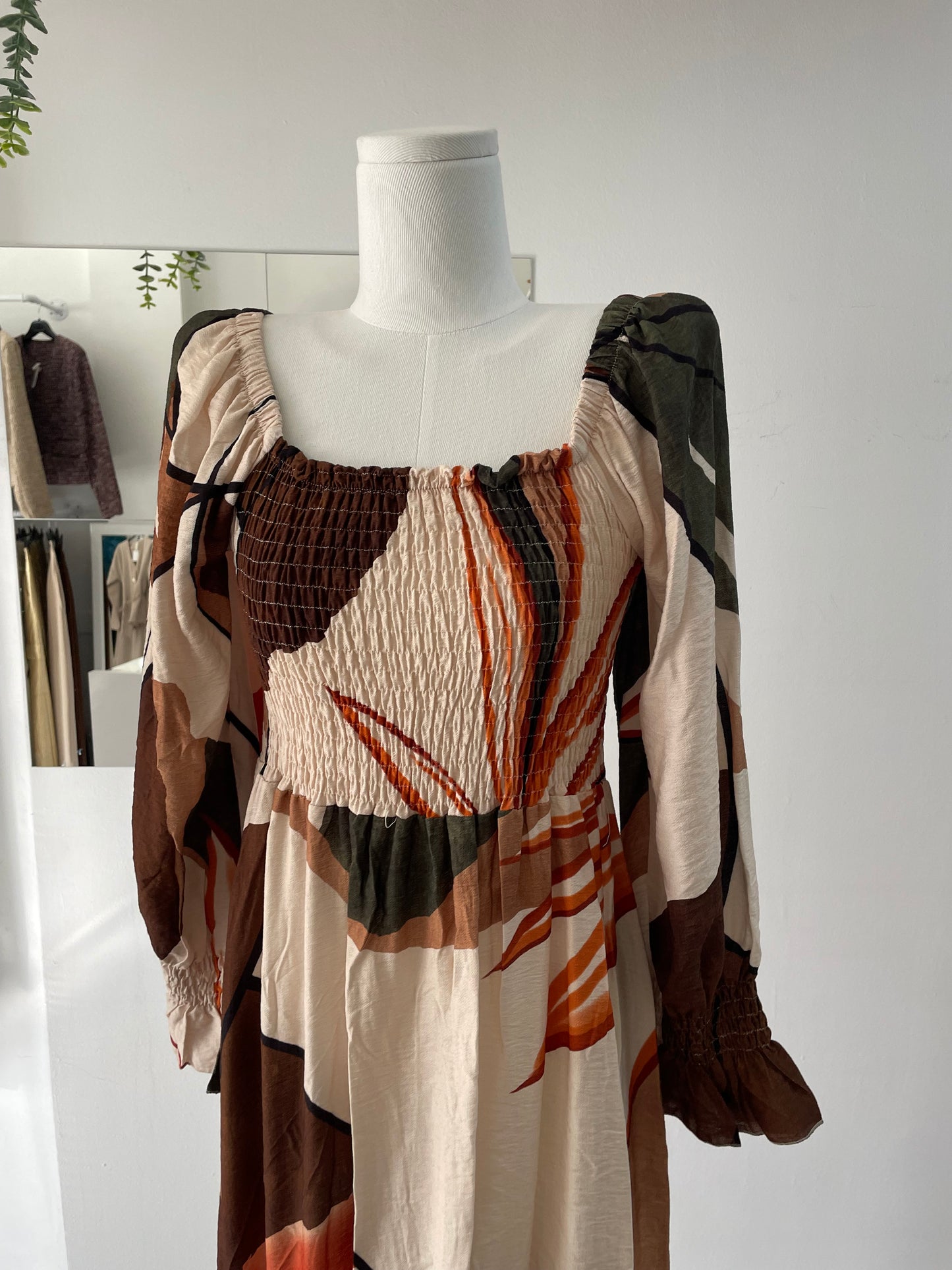 Vestido estampado p.abeja