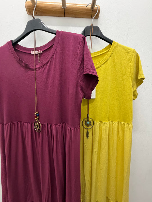 Vestido manga corta