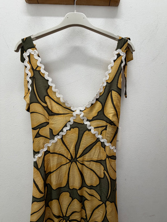 Vestido flores amarillo