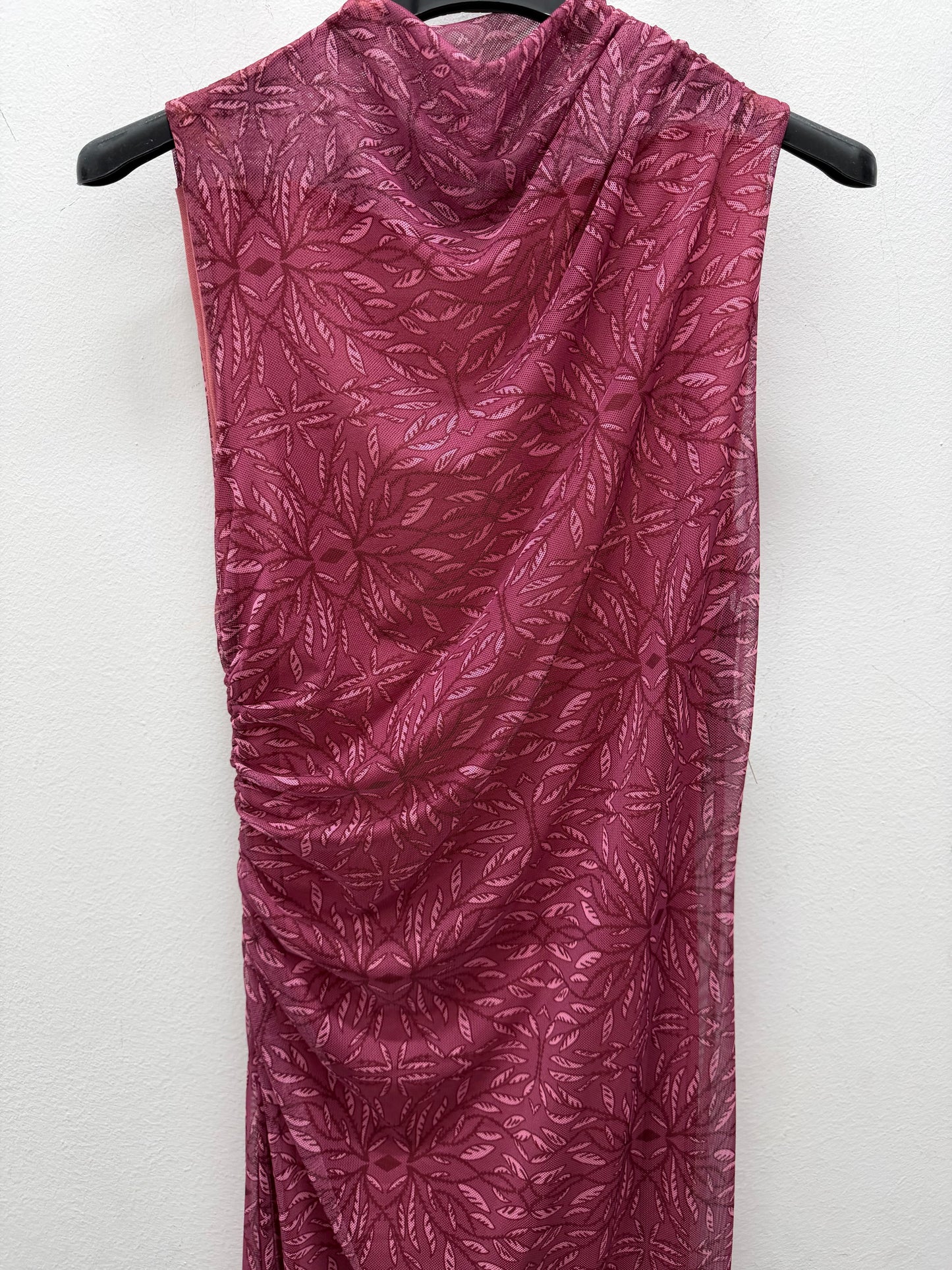 Vestido rosa flores
