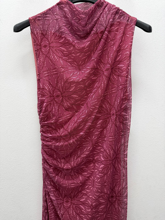 Vestido rosa flores
