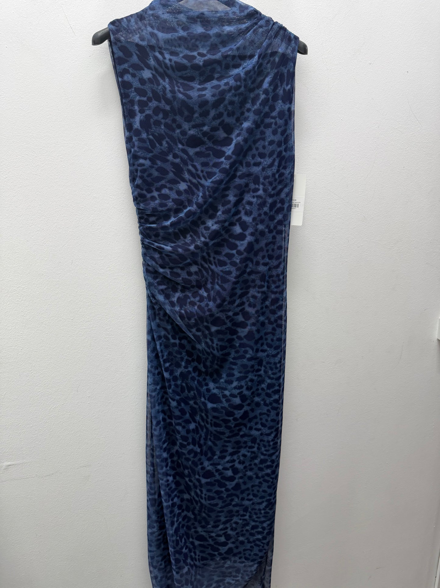 Vestido azul leopardo