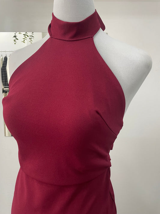 Vestido rojo gasa