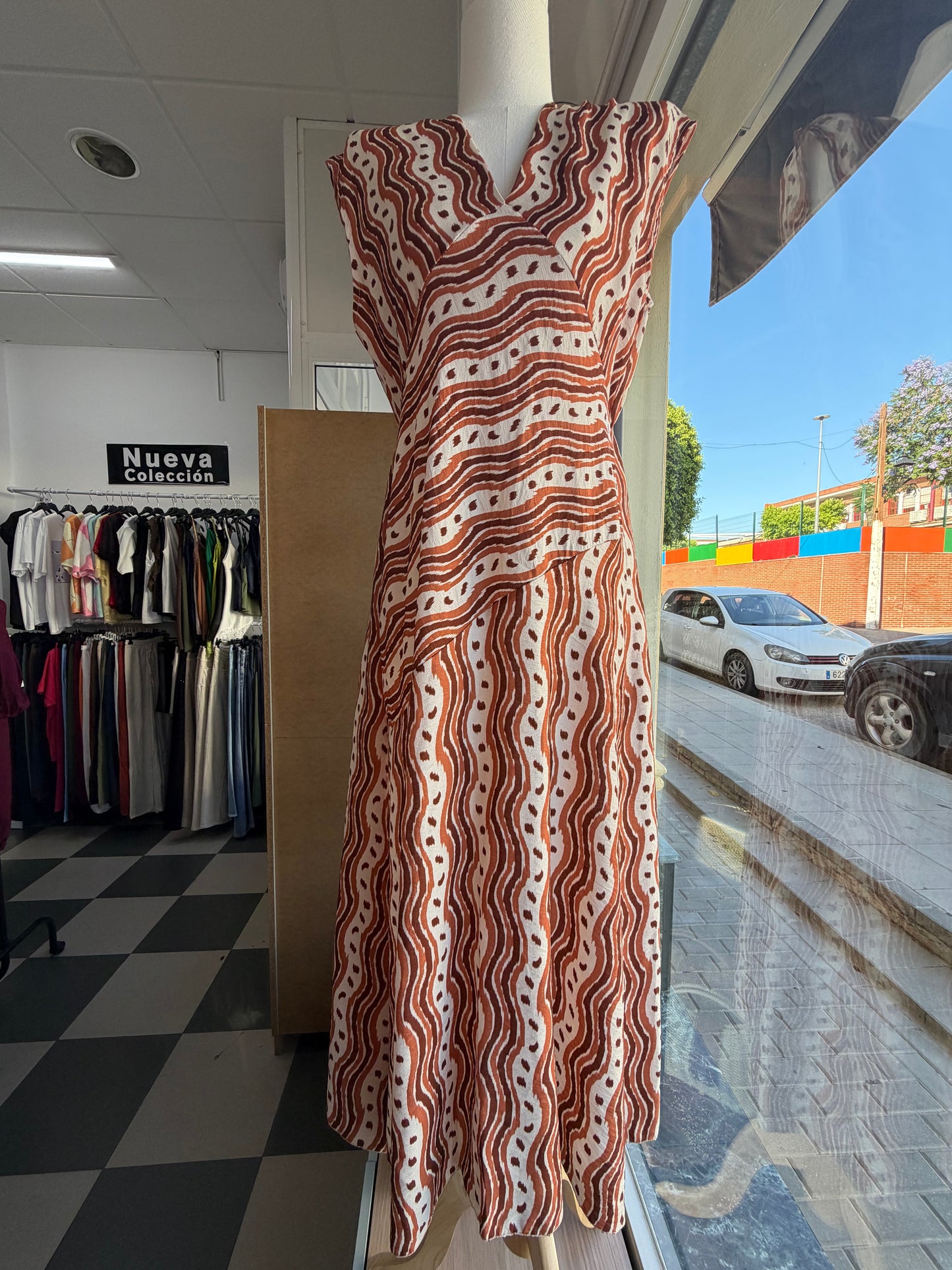 Vestido ondas caldera