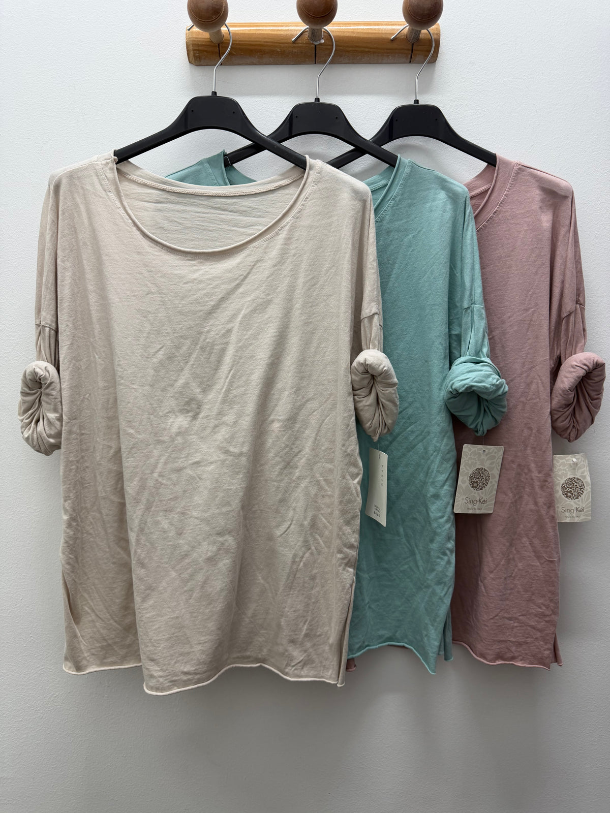 Camiseta manga cuello redondo
